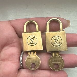 Authentic Louis Vuitton Vintage 200 Series Lock & Key! Rare number 222 and 211.